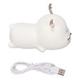 thumbnail image 1 of Reindeer Silicone Night Light Touch Control Rechargeable Cute Cartoon LED Night Lamp for Home, 1 of 4