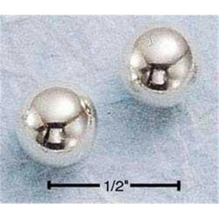 Sterling Silver 8mm Ball Earrings On Posts