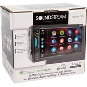 Soundstream VRCPAA-7DR 7 Double Din Car Stereo w/ Wireless Apple CarPlay® & Android Auto®