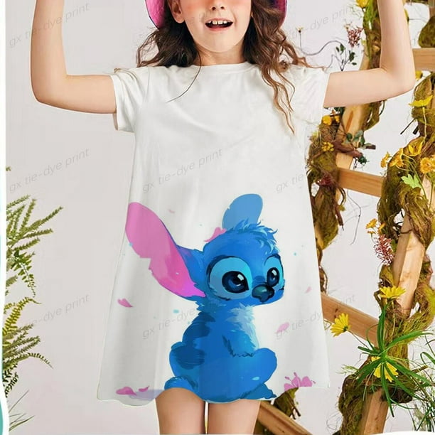 2-8 Y filles Disney point imprimer robes enfants à manches courtes robe  tenue bébé fille princesse robe été décontracté enfants robe 