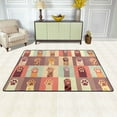 thumbnail image 2 of XMXT Non-Slip Area Rug, Lovely Claw Footprint Pattern Polyester Rugs for Living Room, 36 x 24 inches Multicolor, 2 of 9