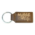 thumbnail image 4 of Keychain - Rectangle - Nurse Life - Leather, 4 of 4