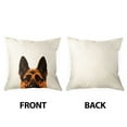 thumbnail image 3 of WIRESTER 18x18 inch Square Decorative Throw Sofa Pillow Cases, Black Tan German Shepherd Dog, 3 of 7