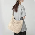 thumbnail image 2 of Canvas Tote Bag Hobo Unisex Crossbody Shoulder Bag Large Messenger Bag for Travel Work School, 2 of 5
