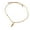 A, variant on Sea Themed Braided Multicolor Cord Necklace with Fish Charm Stainless Steel Adjustable Jewelry Present for Women Men