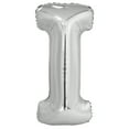 thumbnail image 2 of Foil Big Letter Balloon, I, 34 in, Silver, 1ct, 2 of 4