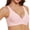 Pink, variant on Bras for Women Full Coverage Deep V Wireless No Underwire Supportive Scalloped lettes Petal Wavy Jelly Push Up Comfortable Bra