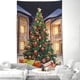 thumbnail image 1 of RV Árbol de Navidad Tapiz Colgante de pared Árbol de Navidad con regalos Tapiz Decoraciones navideñas Festival de invierno Tapiz de pared para decoración de fiesta en el hogar (Árbol de Navidad, 39.4 "X59.1" (100x150cm)) brillar  Electrónica, 1 of 5