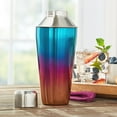 Mainstays 25Ounce Stainless Steel Cocktail Shaker, Rainbow Iridescent