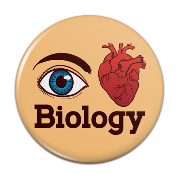 Eye Heart Biology  Pinback Button Pin