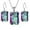 Multicolor, variant on Floleo Ornaments Ladies Colored Crystal Diamond Retro Earrings Necklace Set