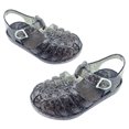 thumbnail image 6 of 2 Years Flats Mary Jane Dance Party Sandals Cosplay Shoes for Little Girls Toddler Shoes Baby Girls Cute Fruit Jelly Colors Hollow Out Non-slip Soft Sole Beach Roman Sandals Black, 6 of 7