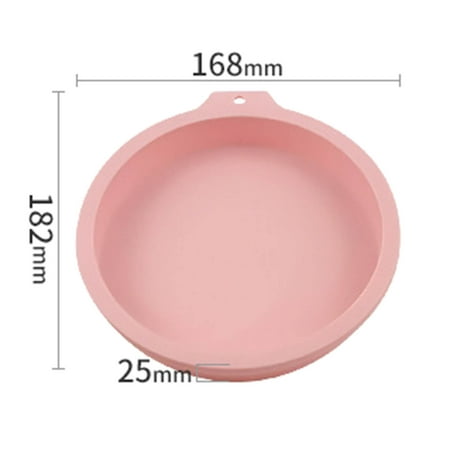 

YUNx 6/8 inch Round Love Heart Shape Reusable Silicone Cake Mousse Mold Baking Tools