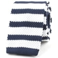 thumbnail image 3 of Cravate Tricotée Vintage Chic Décontractée pour Homme 2,36 Pouces, Cravate Moulante à Rayures de Rugby, 3 of 6
