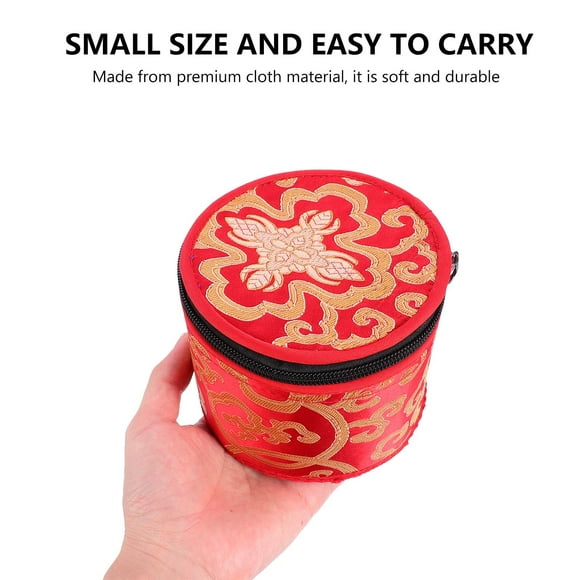 OULII Singing Bowl Holder Red Cloth Protection 1Pack