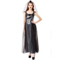 thumbnail image 2 of Cosplay Halloween juego de rol uniforme vestido tocado + vestido de manga corta con cuello en V Pompotops  ghjkhdj17885, 2 of 9