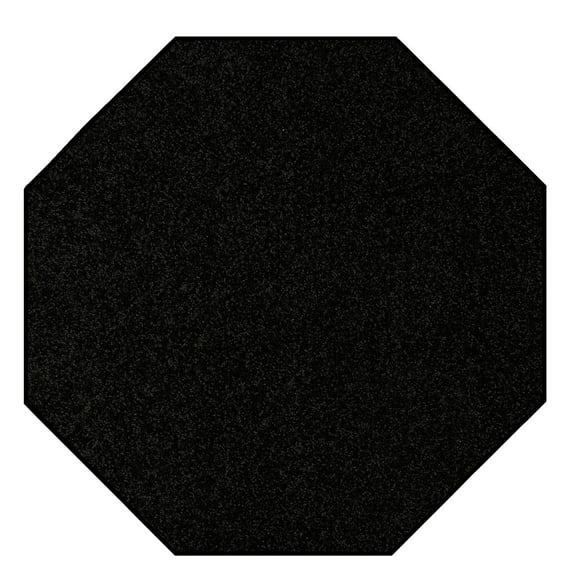 Ambiant Color World Collection Kids Favorite Black 12' Octagon - Area Rug
