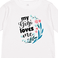 thumbnail image 4 of Inktastic My Gigi Loves Me Girls Girls Long Sleeve Toddler T-Shirt, 4 of 5