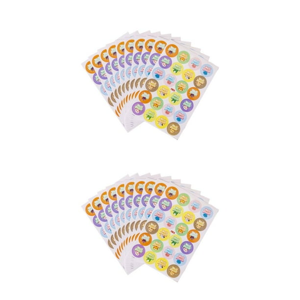 Hojas de pegatinas de PVC Monstrate 10 para profesores etiquetas de alabanza