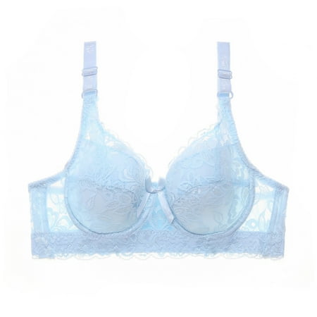 

Maxcozy Plus Size Women s Lace Non-Foam Underwire Bra Adjustable Straps 3/4 Cup Breathable Underwear Bra