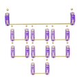 thumbnail image 1 of lionlar 2U 6.25U Transparent Gold Plated PCB Screw Down Stabilizers Key Stabilizers for 1 6.25u 7 2U, 1 of 9