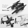 thumbnail image 2 of Control remoto inteligente Drone RC con cámara Drone de doble cámara 4K RC Quadcopter WiFi FPV Drone Drone plegable Modo sin cabeza Drone de retorno de una tecla para adultos con bolsa portátil Romacci Control remoto inteligente, 2 of 7