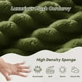 thumbnail image 3 of Cloud Sectional Couch,Modern Modular Sleeper Sectional Sofa with Deep Seat,Corduroy Boneless Couches with L-Shape Chaise for Living Room, Bedroom, Apartment (Green, Left Facing Chaise), 3 of 6