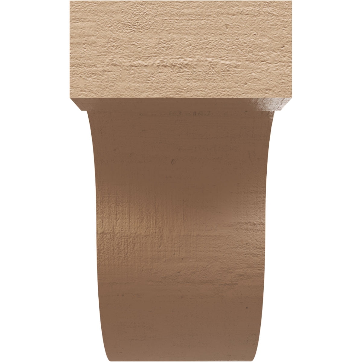 7"W x 21"D x 14"H Classic Del Monte Rough Cedar Woodgrain TimberThane Corbel, Primed Tan