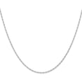 thumbnail image 2 of Avariah Diamonds Solid 14K White Gold Carded 1.4mm Cable Rope with Spring Ring Lock Chain - 18", 2 of 8