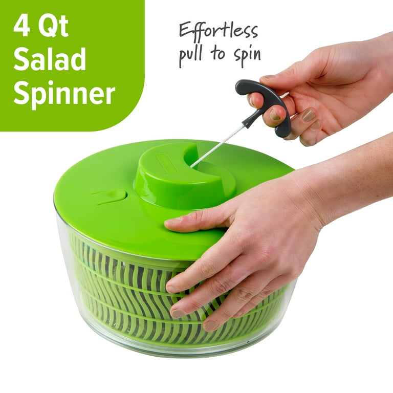 9.5 Inch Plastic PBA Free Salad Spinner Commercial Handheld