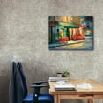 thumbnail image 3 of Epic Graffiti 'Red & Green Café' by Haixia Liu, Canvas Wall Art, 34"x26", 3 of 8