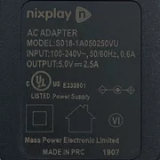NEW Original Nixplay S018-1A050250VU Wall Power Supply Adapter 5V 2.5A Charger