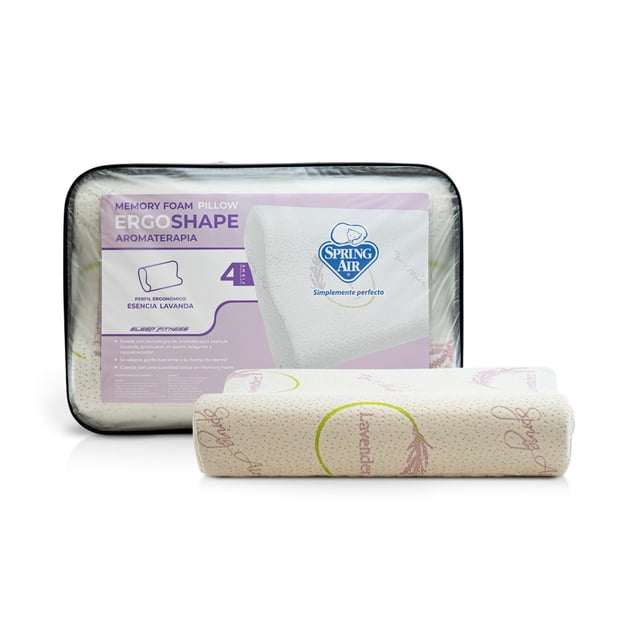 Almohada Ergonómica Spring Air Lavanda con Aromaterapia Efecto Relajante