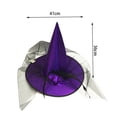 thumbnail image 3 of Rose Witch Hat for Women, Halloween Mesh Witch Hat with Roses, Foldable Costume Accessory for Masquerade, Carnival, Cosplay, Party Dress Up and Holiday Decoration, 3 of 7