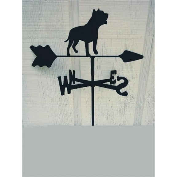 The Lazy Scroll  Pitbull Roof Mount Weathervane