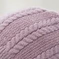 thumbnail image 7 of Xfvqtps Womens 3 in 1 Beanie Face Neck Warmer Set Knit Fleece Lining Solid Color Fuzzy Pompom Stretch Windproof Coldproof Warm Thickened Winter One Piece Skull Cap Neck Circle Scarf Set White, 7 of 7