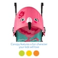 thumbnail image 3 of Cosco Character Umbrella Stroller, Easy to Store Anywhere with its Compact Umbrella fold, Pink Flamingo, 3 of 5