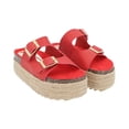 thumbnail image 1 of Sandalia De Plataforma Con Yute Para Mujer Rojo Dos Evillas Platonia PIA-07-ROJO, 1 of 5