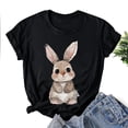 thumbnail image 2 of PVCS Womens Tops Easter Women's Printed Short Sleeved Round Neck Shirt, 2 of 4