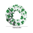 thumbnail image 2 of Pieces St. Patrick's Day Hair Scrunchies,Irish Green Shamrock Holiday Elastic Hair Bands,Elastic Soft Ponytail Holder Hair Ties for St Patrick's Day, 2 of 6