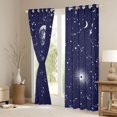 thumbnail image 3 of jejeloiu Horoscope Theme Blackout Curtains Set of 2 (52x84 Each),Constellation Print Window Curtains,Purple White Curtains and Drapes For Kids,Luxury Bedroom Decor, 3 of 6