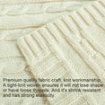 thumbnail image 4 of Flxxie 100% Pure Cotton Cable Knit Toddler Throw Blanket, Super Soft Baby Blanket for Boys and Grils, Ivory, 30x40 Inches, 4 of 6