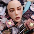 thumbnail image 4 of Makeup Practice Face, Safe Silicone Reusable 5D Makeup Mannequin Face, Full Face prosthetic Makeup Practice Board with Plastic Stand for Self Taught or Professional Makeup Artist, 4 of 7