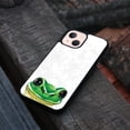 thumbnail image 4 of FINCIBO Soft Rubber Protector Cover Case for Apple iPhone 13 mini 5.4" 2021 (NOT FIT Apple iPhone 13 Pro 6.1" 2021/iPhone 13 6.1" 2021/iPhone 13 Pro Max 6.7" 2021), Green Frog, 4 of 5