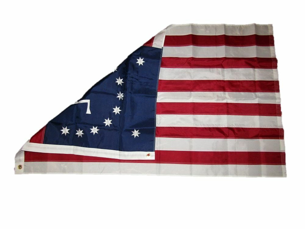3x5 Embroidered Bennington 76 Flag 1776 220D Sewn Nylon Flag 3'x5' Grommets