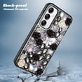 thumbnail image 2 of For Samsung Galaxy A55 5G / SM-A556 Diamond Rose 3D Design Raised lip Screen Camera Protection Shockproof Case Cover Black, 2 of 6