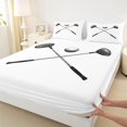 thumbnail image 3 of Homewish Golf Club Twin Sheet Sets,Golf Ball Game Twin Fitted Sheet,White Silver Flat Sheet For Boys Kids,Super Cozy Room Decor,3pcs, 3 of 7