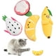 thumbnail image 3 of Juguetes de hierba gatera de 4 piezas, juguete de peluche de simulación para gatos, juguetes de hierba gatera para masticar y limpiar los dientes, aptos para todos los gatos y gatitos., 3 of 5