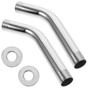 Moluckfu Shower Replacement Parts Shower Head Arm Extension Hook Shape 2Pcs