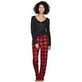 thumbnail image 3 of Stars Above Women's Henley Super Soft Sleep Pajama 2 Piece Set (X-Small, Heather Grey), 3 of 6